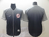 Yankees Blank Gray Drift Fashion Jersey (1),baseball caps,new era cap wholesale,wholesale hats